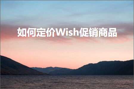 跨境电商知识:如何定价Wish促销商品